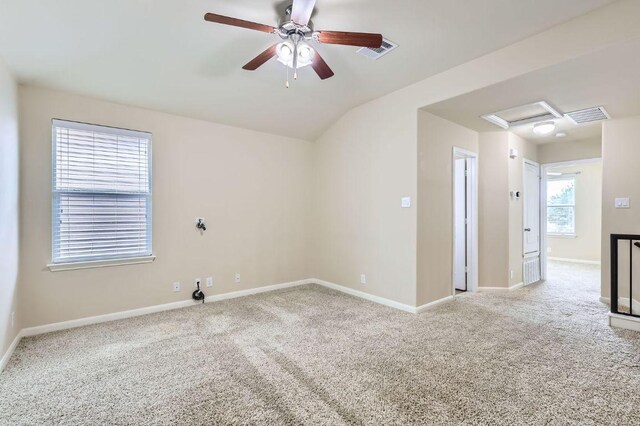 8521 White Ibis Dr, Austin, TX 78729 - carpeted empty room featuring a ceiling fan and baseboards