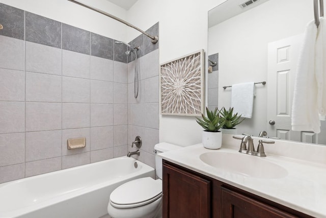 328 Palo Alto Way, Austin, TX 78732 - bathroom with toilet, bathtub / shower combination, and vanity