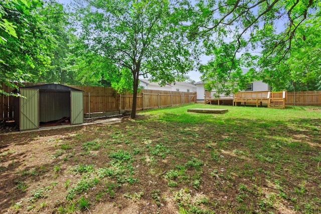 204 E Brenham St, Elgin, TX 78621 - view of yard featuring a wooden deck