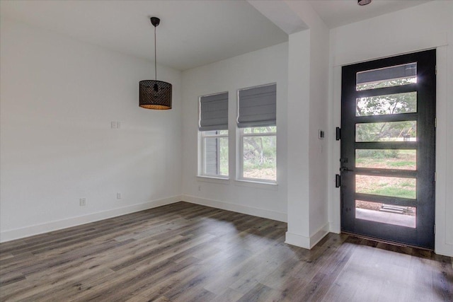 13401 Trail Driver, Austin, TX 78737 - entryway with wood finished floors and baseboards