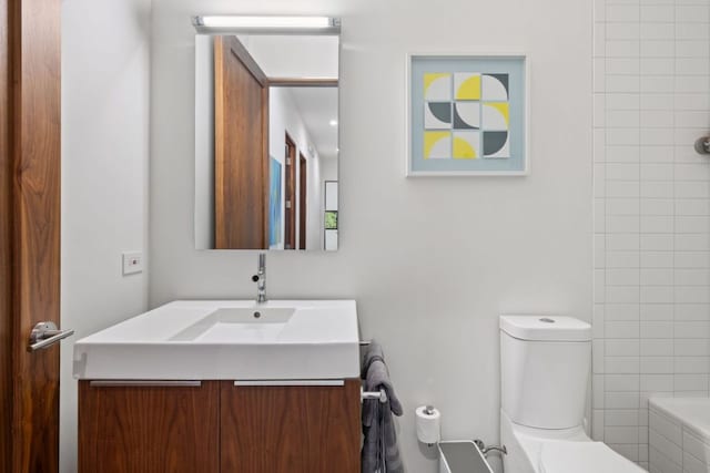 6506 Arroyo Seco, Austin, TX 78757 - bathroom featuring vanity and toilet