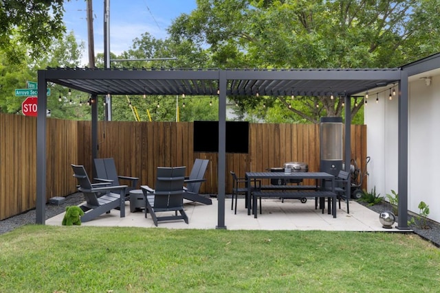 6506 Arroyo Seco, Austin, TX 78757 - view of patio / terrace with a pergola