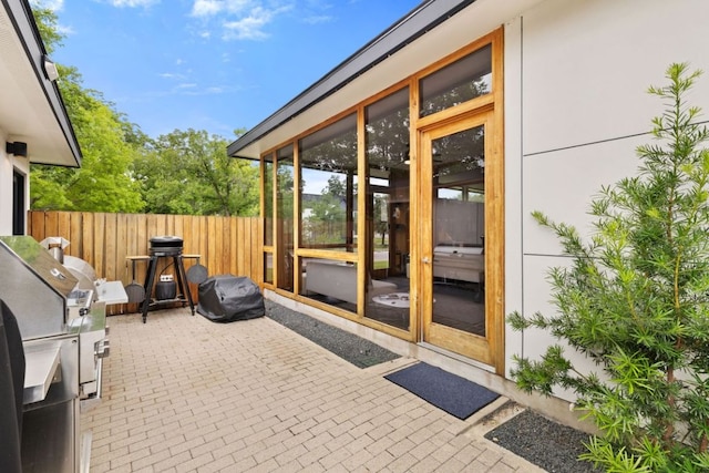 6506 Arroyo Seco, Austin, TX 78757 - view of patio / terrace featuring a grill