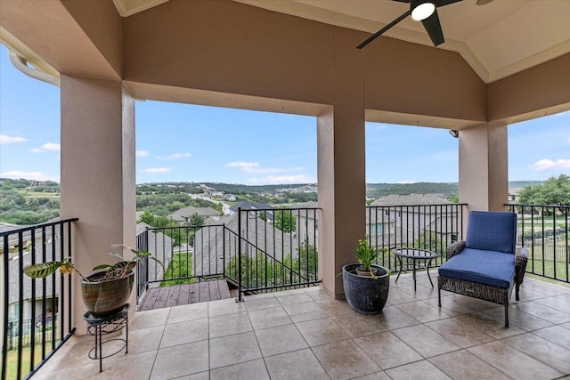 2416 Montello Ct, Leander, TX 78641 - balcony with ceiling fan