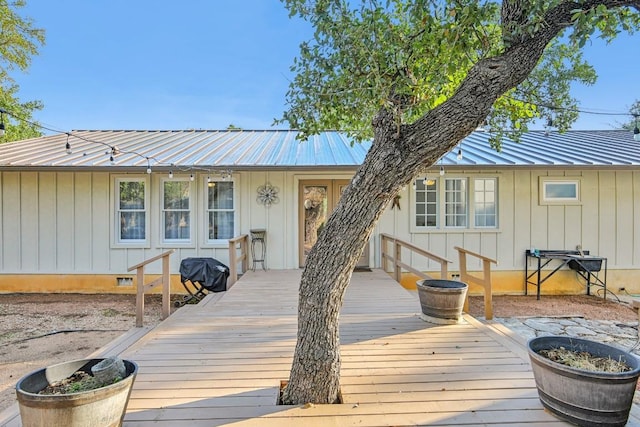 5604 Hudson Bend Rd, Austin, TX 78734 - wooden deck featuring a grill