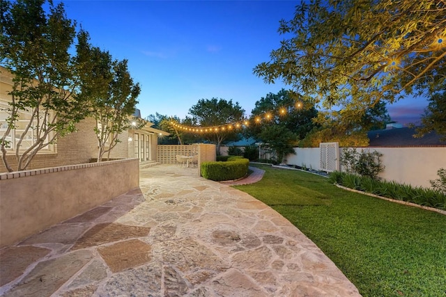 4607 Balcones Dr, Austin, TX 78731 - fenced yard featuring a patio and french doors
