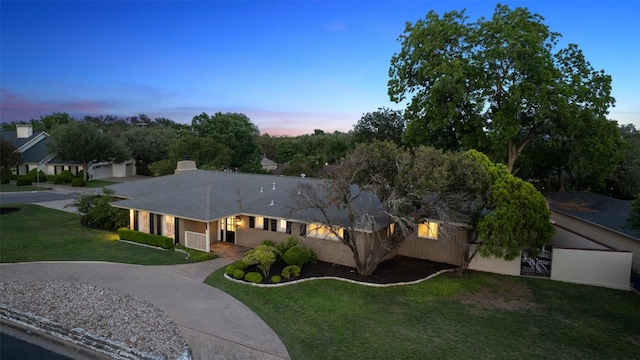 4607 Balcones Dr, Austin, TX 78731 - view of front of house with a front yard