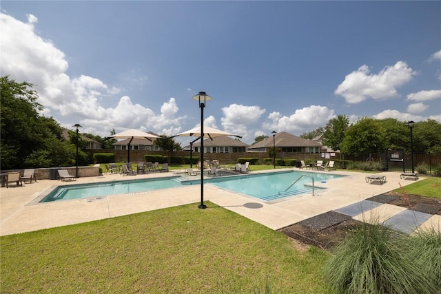 129 Syrah Ct, Leander, TX 78641 - community pool with a patio