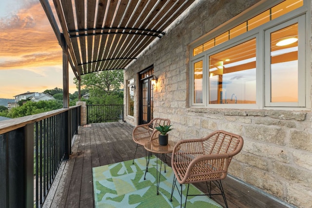 5913 N W Pl, Austin, TX 78731 - view of wooden deck