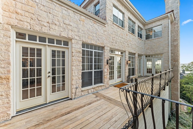 5913 N W Pl, Austin, TX 78731 - deck with french doors