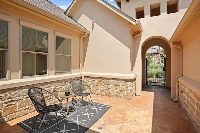 495 Catalina Ln, Austin, TX 78737 - view of patio / terrace with a gate