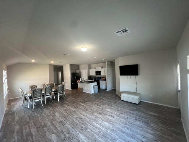 2425 Arctic Warbler, New Braunfels, TX 78130 - dining area with dark wood finished floors and baseboards