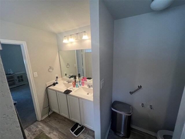 2425 Arctic Warbler, New Braunfels, TX 78130 - bathroom featuring double vanity and toilet