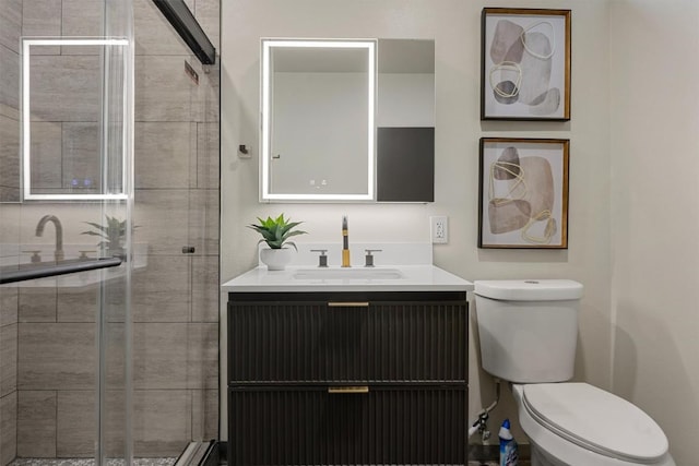 4801 S Congress Ave Unit A1, Austin, TX 78745 - full bathroom featuring vanity and a shower stall