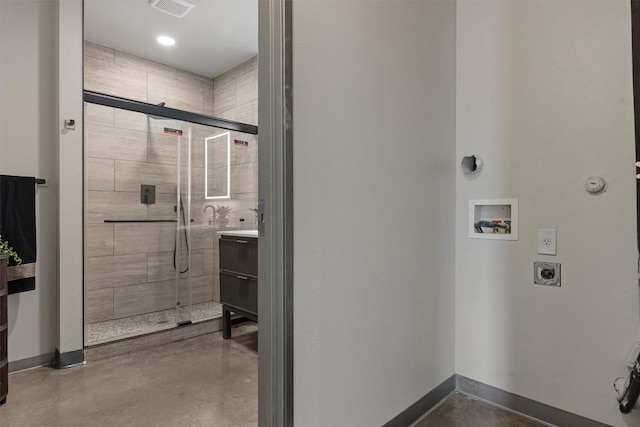 4801 S Congress Ave Unit A1, Austin, TX 78745 - washroom with hookup for an electric dryer and washer hookup