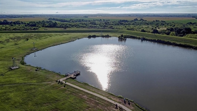 164 Coyote Creek Pass, Kyle, TX 78640 - aerial view of sparsely populated area featuring a large body of water