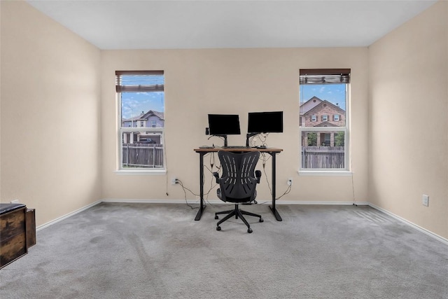 351 Jarbridge Dr, Kyle, TX 78640 - unfurnished office featuring plenty of natural light and carpet floors