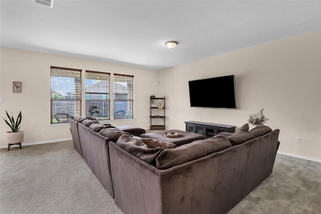 351 Jarbridge Dr, Kyle, TX 78640 - carpeted living room with baseboards