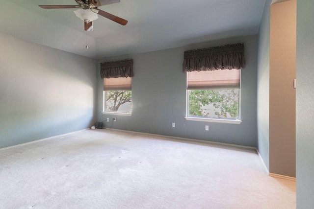 8006 Monona Ave, Austin, TX 78717 - spare room with carpet flooring, a ceiling fan, and baseboards