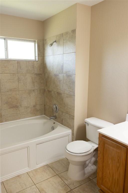 12 Verde Ranch Loop, Leander, TX 78641 - full bath with tile patterned flooring, vanity, and washtub / shower combination