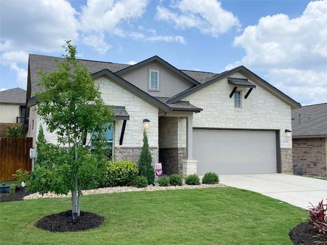 19024 Fernando Trl, Austin, TX 78738 - french country inspired facade featuring concrete driveway, stone siding, roof with shingles, and stucco siding