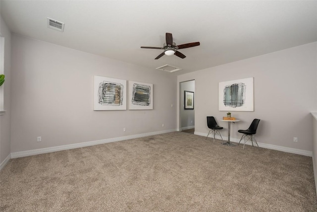 620 Saturnia Dr, Georgetown, TX 78628 - carpeted spare room with a ceiling fan and attic access