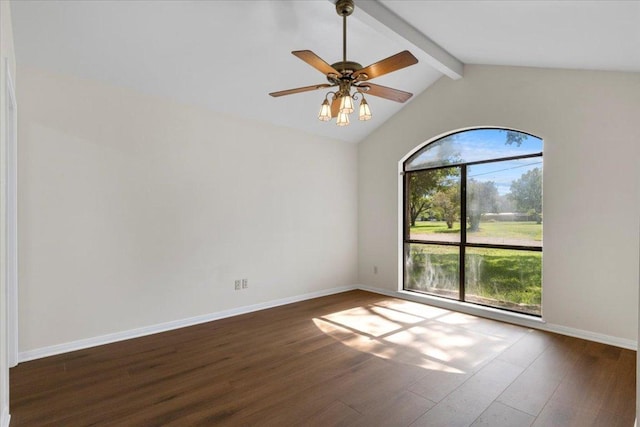 910 Garwood St, Smithville, TX 78957 - empty room with wood finished floors and a ceiling fan