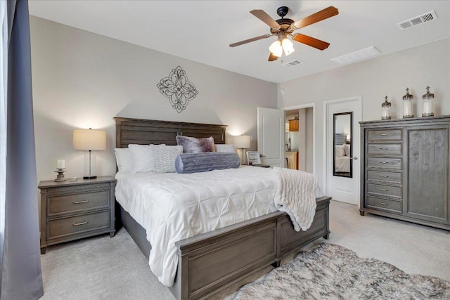167 Limestone Trl Unit 76, Austin, TX 78737 - bedroom with light carpet and a ceiling fan