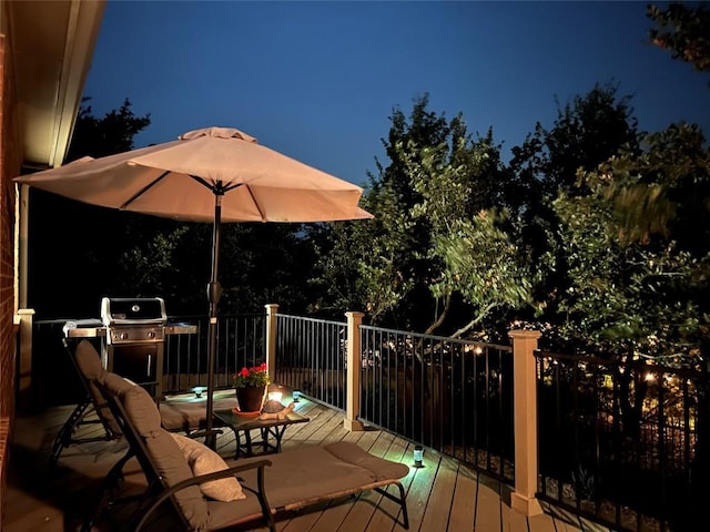 167 Limestone Trl Unit 76, Austin, TX 78737 - deck at twilight with a grill