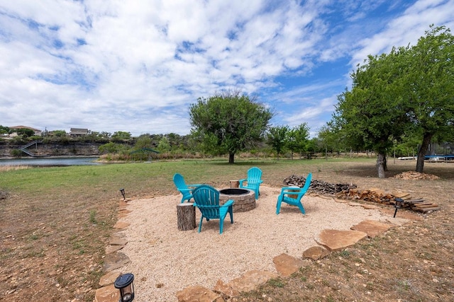 231 Wolf Run, Burnet, TX 78611 - view of community with an outdoor fire pit