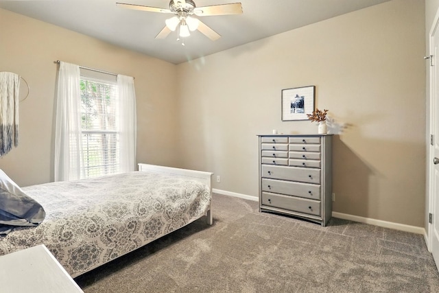 529 Honeycomb Cir, Driftwood, TX 78619 - carpeted bedroom featuring baseboards and ceiling fan