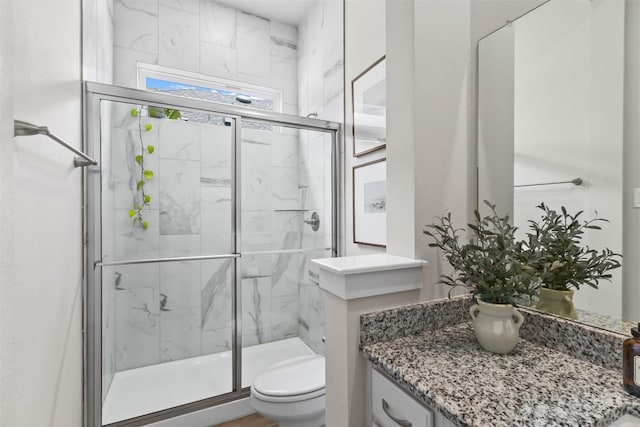 155 Denali Dr, Kyle, TX 78640 - full bathroom with a marble finish shower and vanity