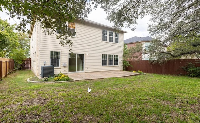 2108 Cottontail Dr, Leander, TX 78641 - rear view of house with a patio area and cooling unit