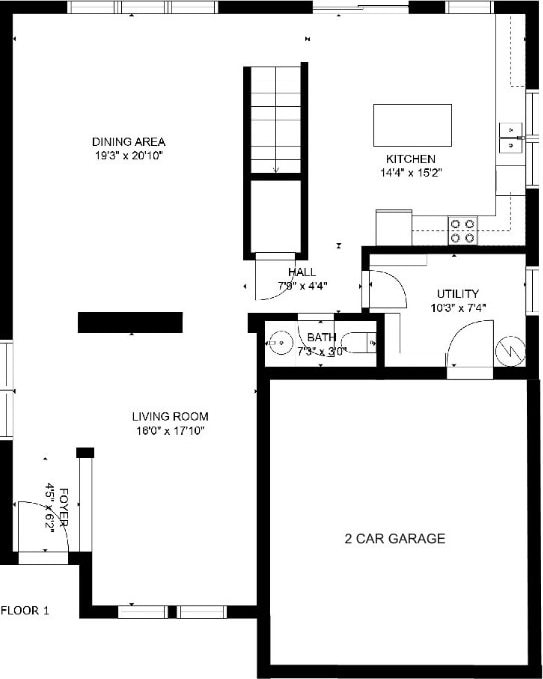 2108 Cottontail Dr, Leander, TX 78641 - view of floor plan / room layout