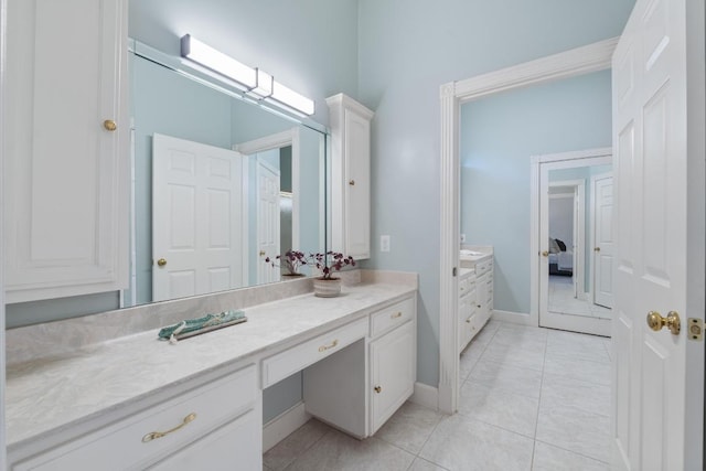 6008 Woodview Ave, Austin, TX 78757 - bathroom featuring vanity and tile patterned floors