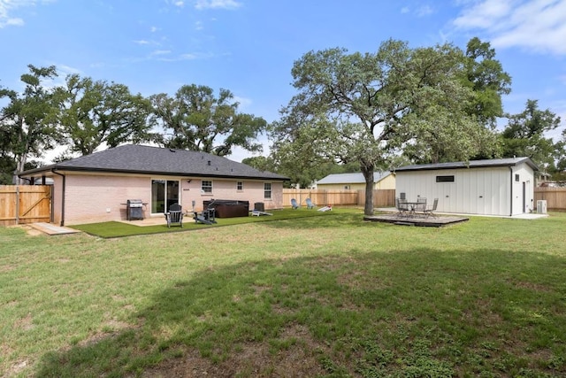219 S Bluff St, Dripping Springs, TX 78620 - view of yard featuring a patio