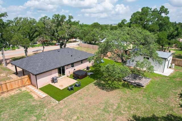 219 S Bluff St, Dripping Springs, TX 78620 - view from above of property