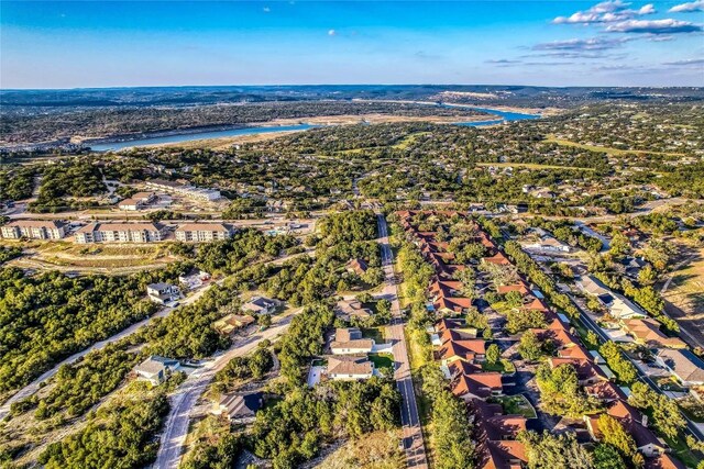 3204 Mount Vernon Ave, Lago Vista, TX 78645 - aerial view of property's location featuring a nearby body of water and nearby suburban area