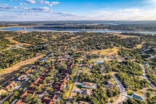 3204 Mount Vernon Ave, Lago Vista, TX 78645 - aerial view of property's location with a nearby body of water and nearby suburban area