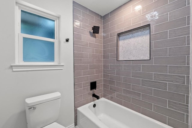 801 Lime Rock Dr, Round Rock, TX 78681 - bathroom featuring toilet and shower / bath combination