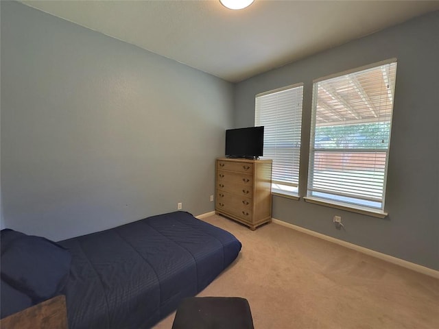 404 Autumn Trl, Georgetown, TX 78626 - bedroom featuring baseboards and light carpet