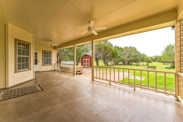 518 Clear Creek Ln, Dripping Springs, TX 78620 - view of patio featuring ceiling fan