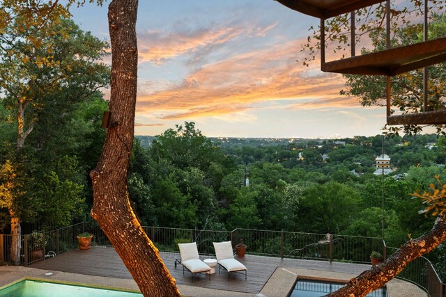 4622 Lake View Dr, Austin, TX 78731 - view of pool with a deck