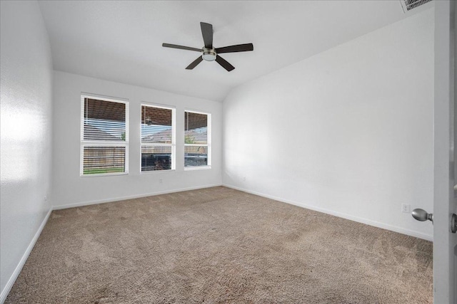 1013 S San Marcos St, Manor, TX 78653 - carpeted empty room with ceiling fan and baseboards