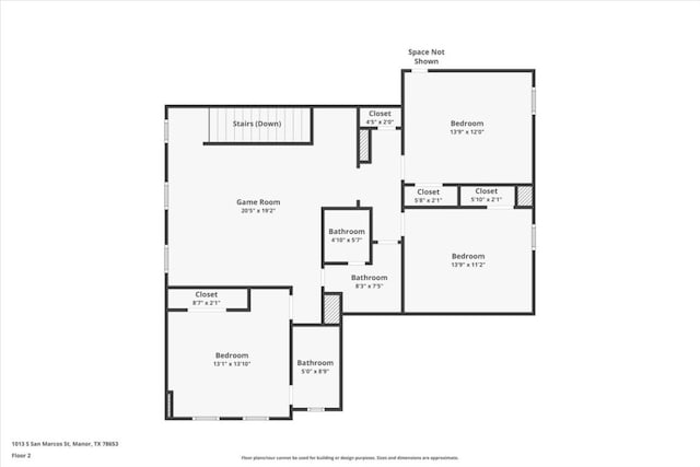 1013 S San Marcos St, Manor, TX 78653 - view of property floor plan