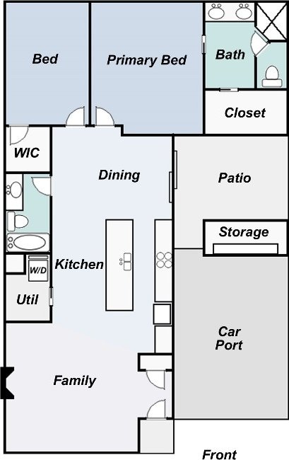 420 Starlight Village Loop Unit 17, Leander, TX 78641 - floor plan / room layout