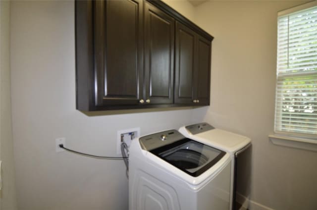 121 Bright Valley Way, Austin, TX 78737 - washroom with cabinet space and separate washer and dryer