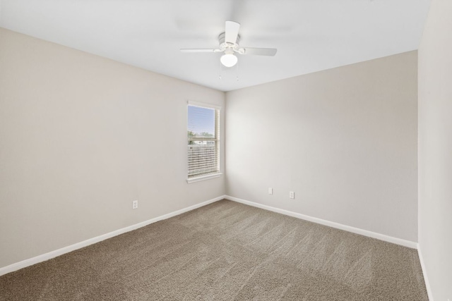 117 Kerley Dr, Hutto, TX 78634 - unfurnished room featuring carpet flooring, ceiling fan, and baseboards
