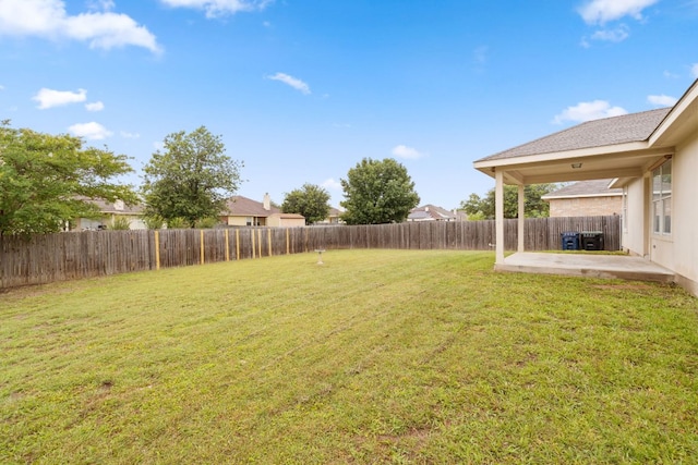 117 Kerley Dr, Hutto, TX 78634 - view of yard featuring a patio and cooling unit