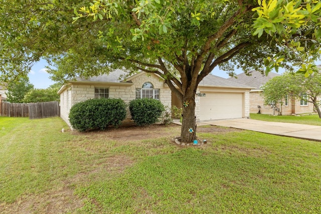 117 Kerley Dr, Hutto, TX 78634 - view of front of property with concrete driveway, an attached garage, and a shingled roof
